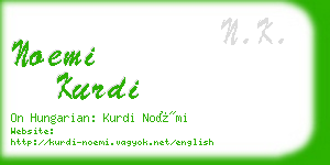 noemi kurdi business card